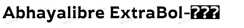 Abhayalibre ExtraBol字体转换
